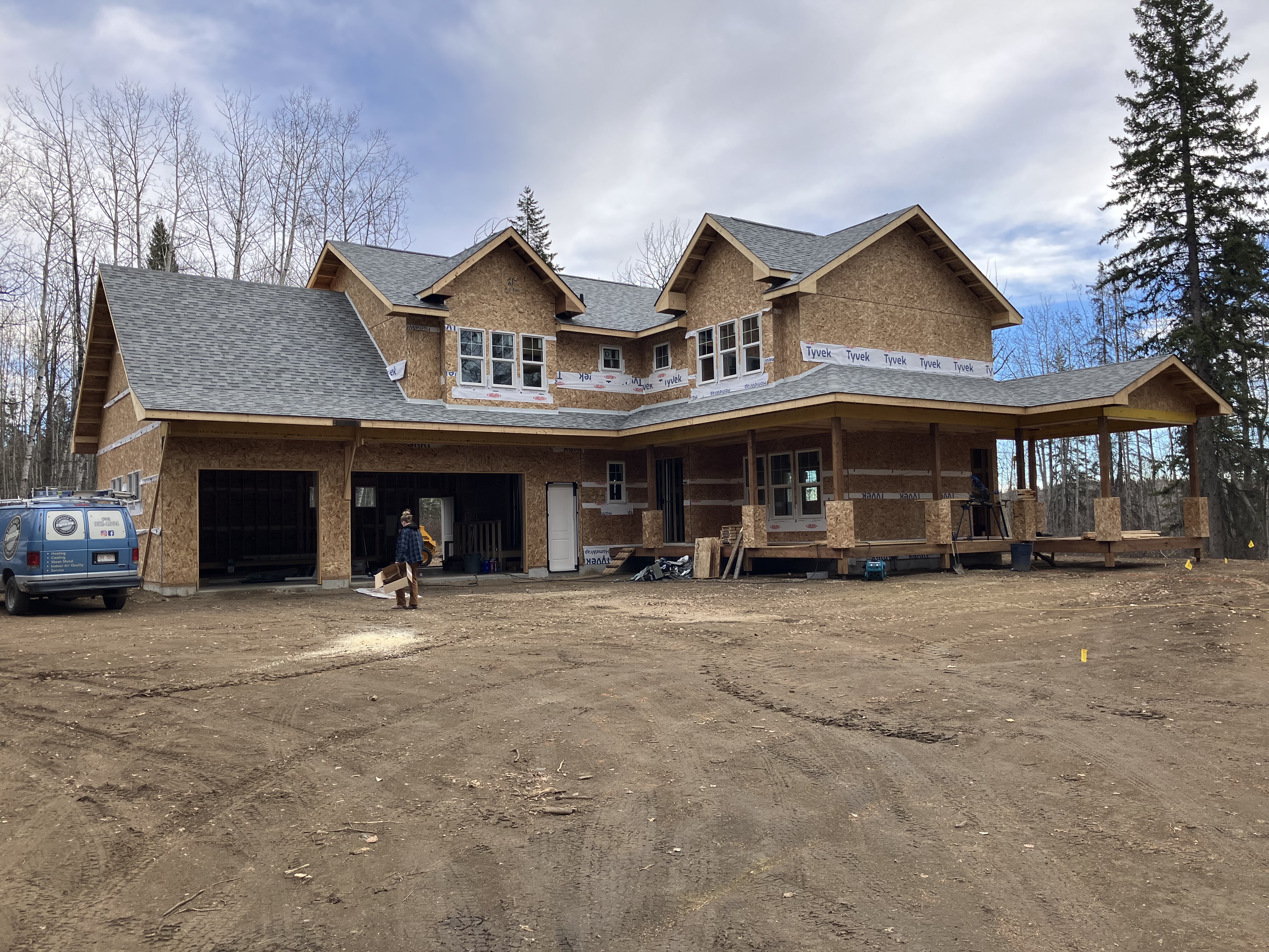 New residential roof installation